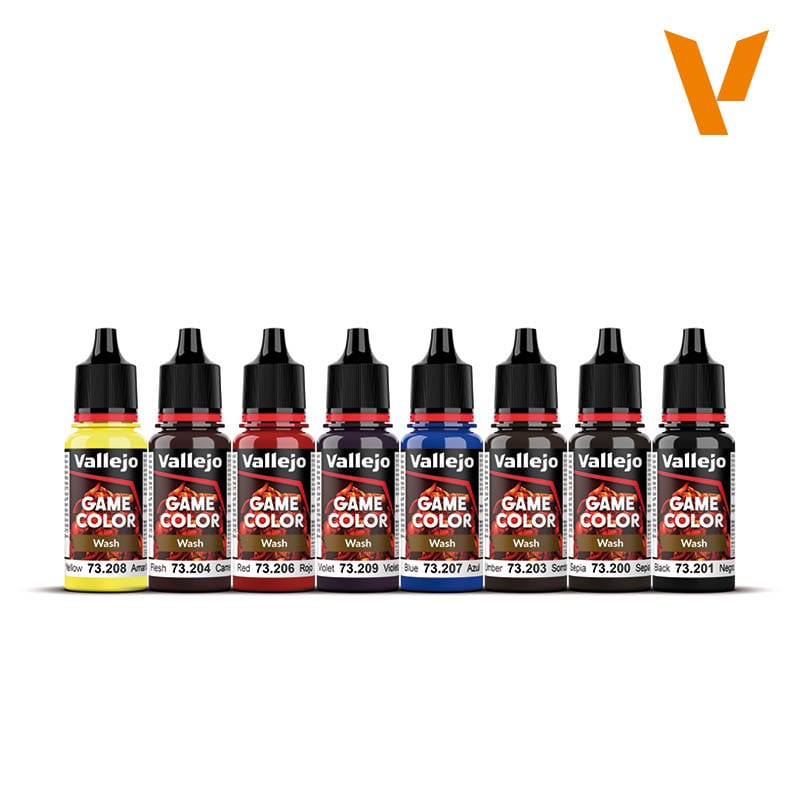 Vallejo Game Color Paint Set - Washes (8 colors)