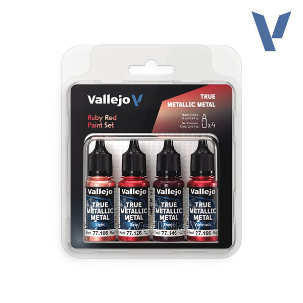 Vallejo True Metallic Metal Set - Ruby Red