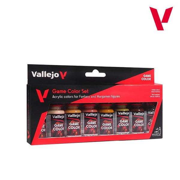 Vallejo Game Color Paint Set - Skin Tones (8 colors)