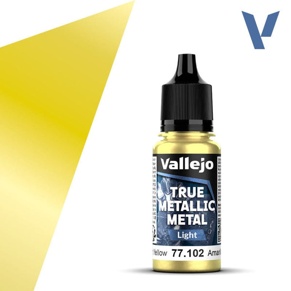 Vallejo True Metallic Metal 18ml - Light Radiant Yellow