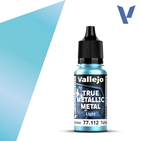 Vallejo True Metallic Metal 18ml - Light Hydra Turquoise