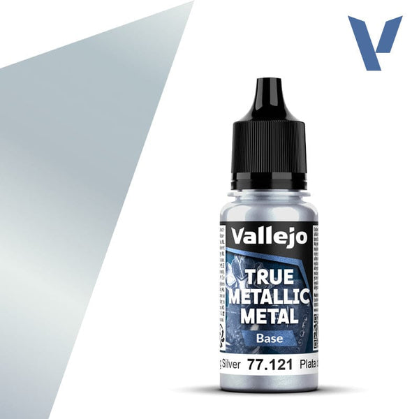 Vallejo True Metallic Metal 18ml - Base Sterling Silver