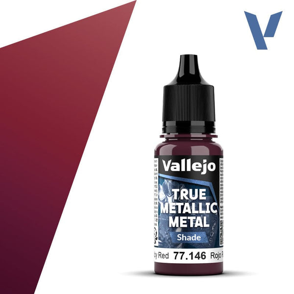 Vallejo True Metallic Metal 18ml - Shade Ruby Red