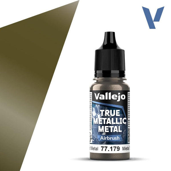 Vallejo True Metallic Metal 18ml - Airbrush Aged Metal