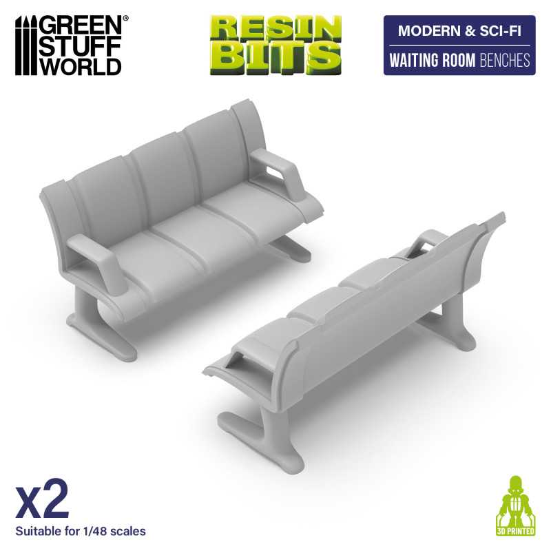 GSW Resin Basing Set - Waiting Room Benches