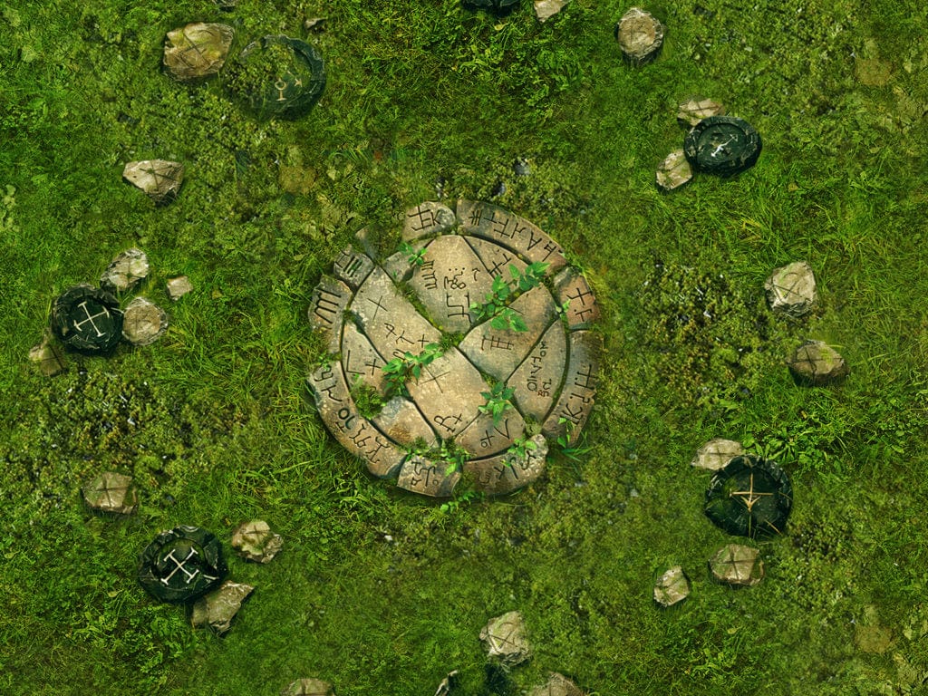 Warhammer Neoprene Objective Markers set - Grass