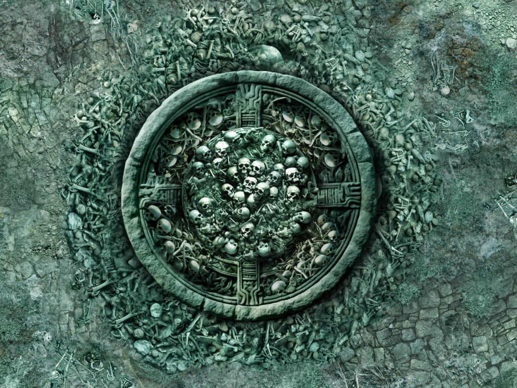 Warhammer Neoprene Objective Markers set - Burial Grounds