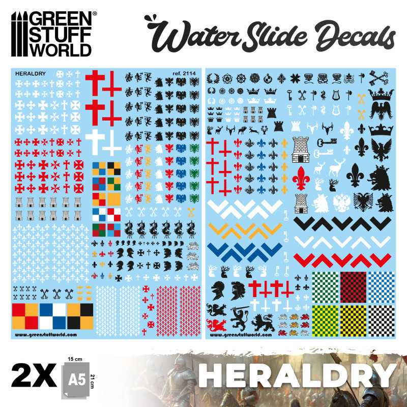 GSW Decals sheet - Heraldry