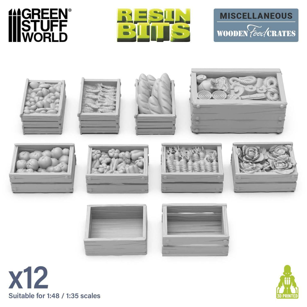GSW - Wooden Food Crates 1:48