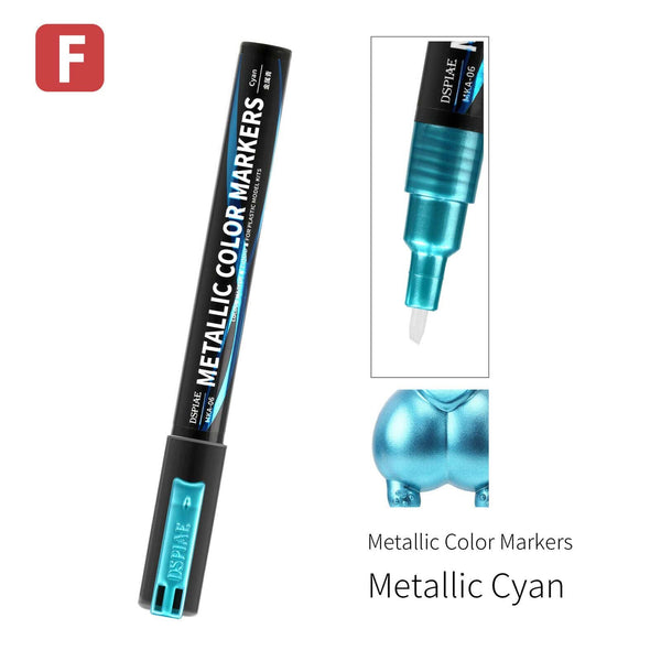 DSPIAE Metallic Color Markers - Metallic Cyan