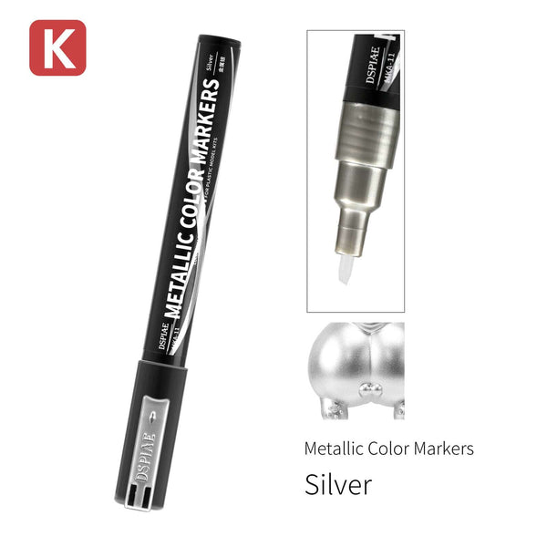 DSPIAE Metallic Color Markers - Silver