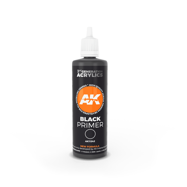 AK Interactive 3G Black Primer 100ml