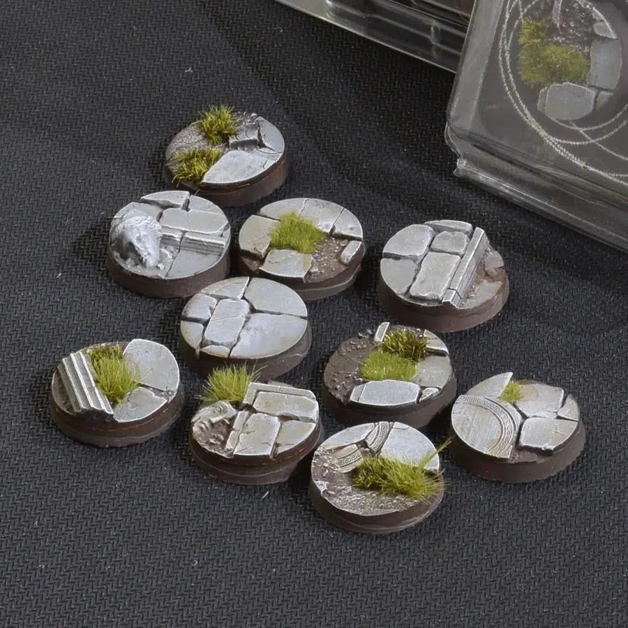 Gamer's Grass Battle Ready Round Bases - Temple 25mm