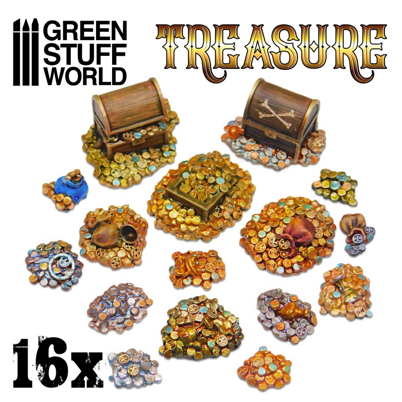 GSW Resin Treasures and coins x16