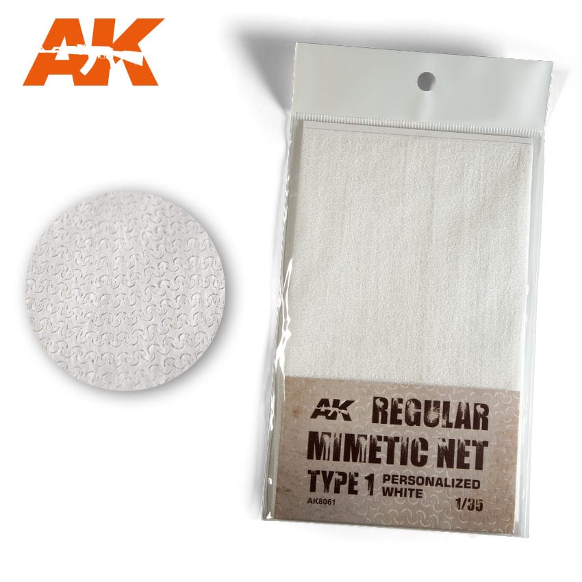 AK Interactive Regular Camouflage Net Type 1 - White