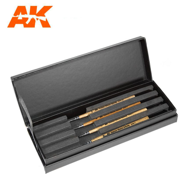 AK Interactive Siberian Kolinsky Brushes Deluxe Set