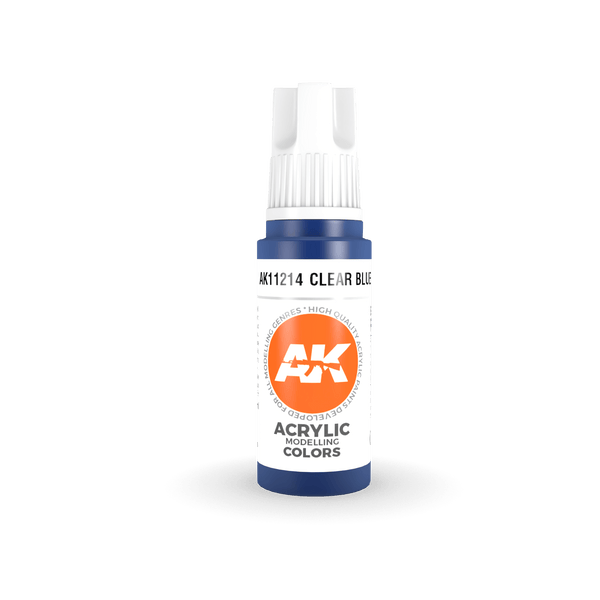 AK Interactive 3rd Gen Acrylics 17ml - Clear Blue