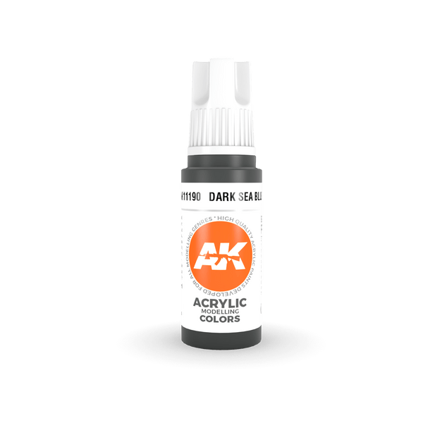 AK Interactive 3rd Gen Acrylics 17ml - Dark Sea Blue
