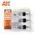 AK Interactive Empty Paint Doser Dropper Bottles 3x100 ml