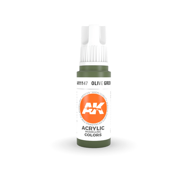 AK Interactive 3rd Gen Acrylics 17ml - Olive Green