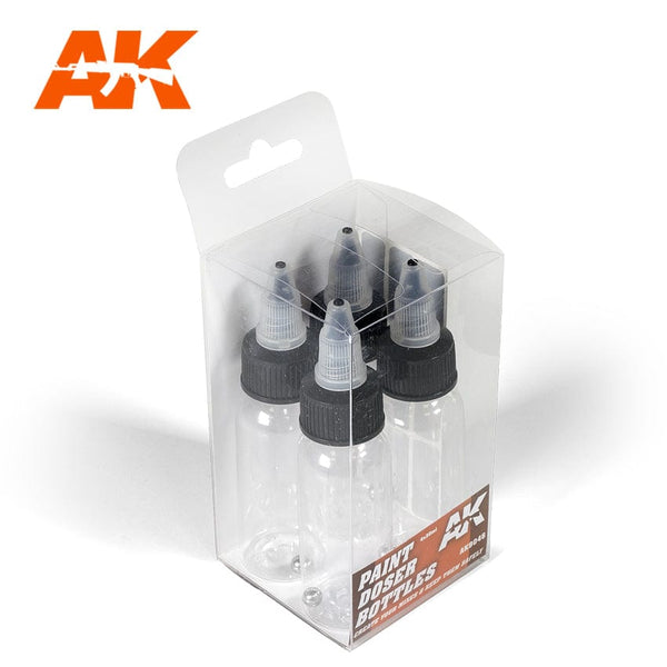 AK Interactive Empty Paint Doser Dropper Bottles 4x30 ml