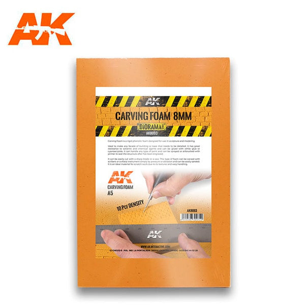 AK Interactive Carving Foam 8mm - A5 228 x 152 mm