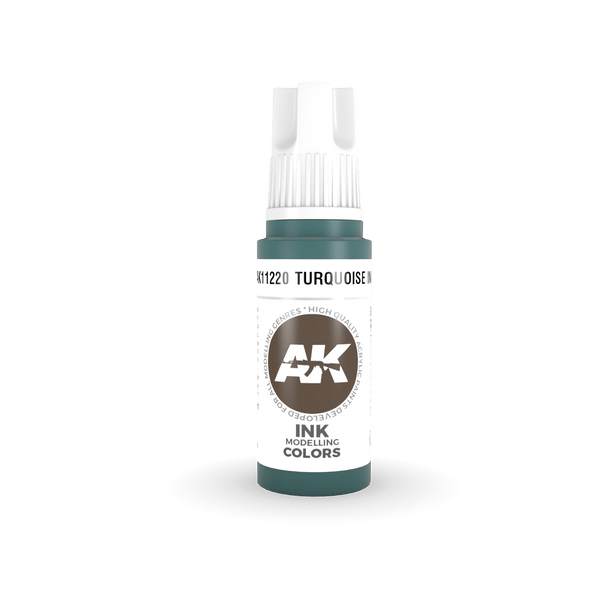 AK Interactive 3rd Gen Acrylics 17ml - Turquoise Ink