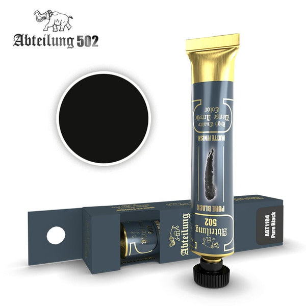 Abteilung 502 High Quality Dense Acrylics -  Pure Black
