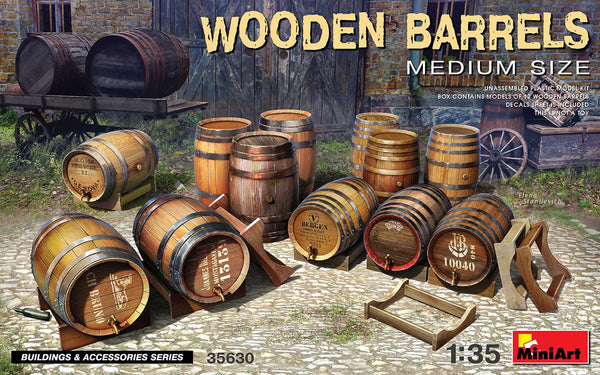 MiniArt - 1/35 Wooden Barrels Medium Size