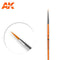 AK Interactive Synthetic Round Brush - Size 3/0