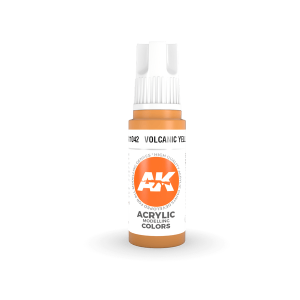 AK Interactive 3rd Gen Acrylics 17ml - Volcanic Yellow