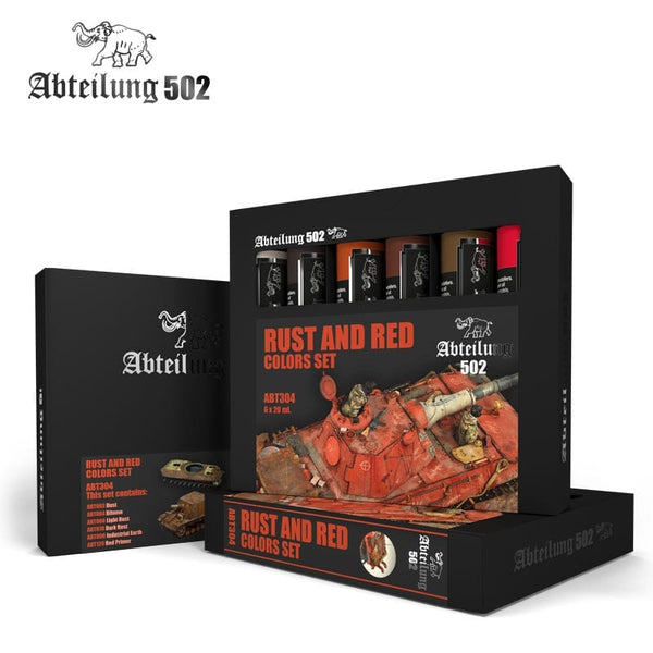 Abteilung 502 High Quality Oil paint - Rust and Red colors set