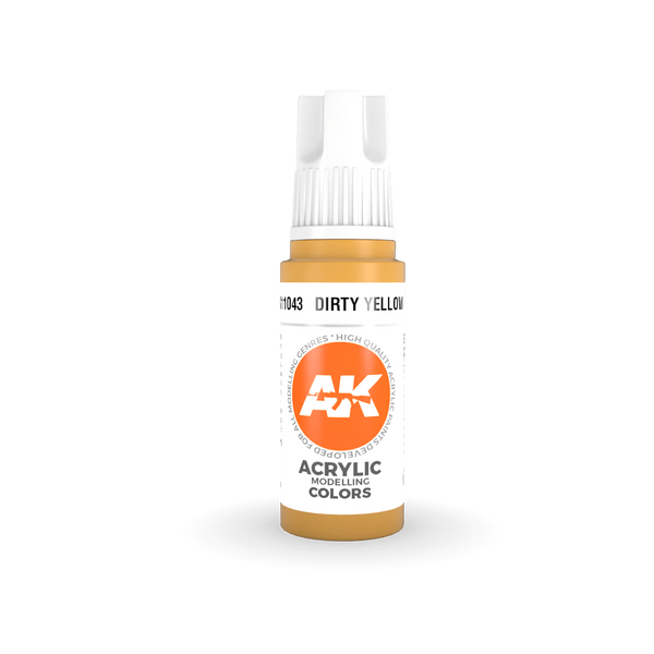 AK Interactive 3rd Gen Acrylics 17ml - Dirty Yellow