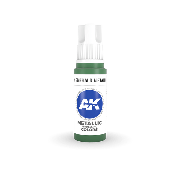 AK Interactive 3rd Gen Acrylics 17ml - Emerald Metallic Green