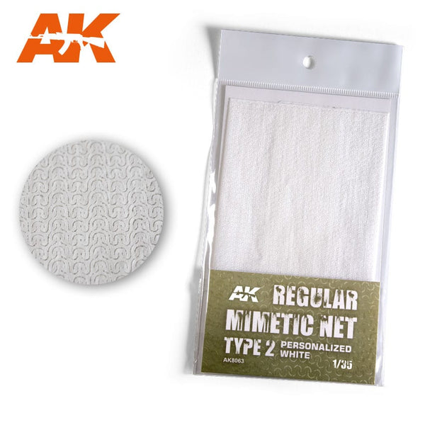 AK Interactive Regular Camouflage Net Type 2 - Personalized White