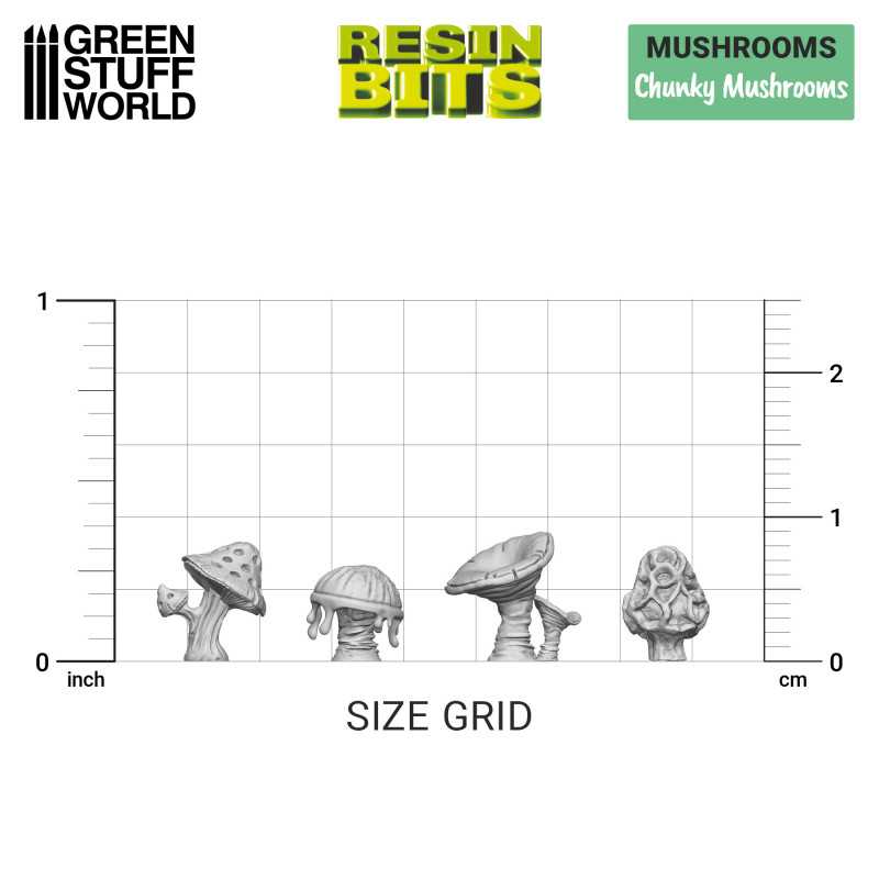 GSW Resin Basing Set - Chunky Mushrooms