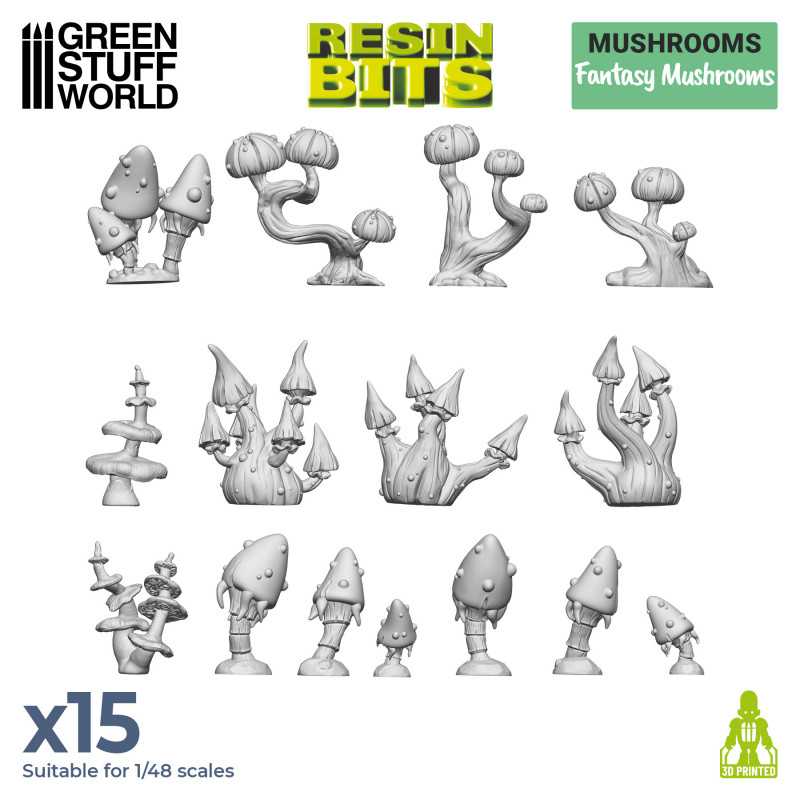GSW Resin Basing Set - Fantasy Mushrooms