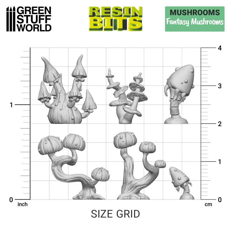 GSW Resin Basing Set - Fantasy Mushrooms