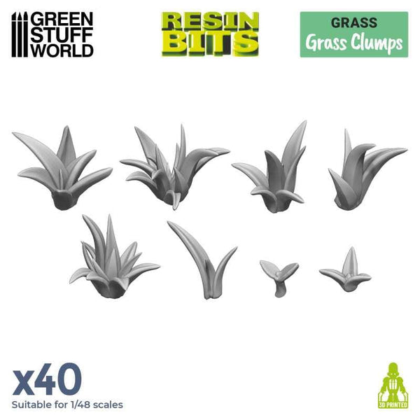 GSW Resin Basing Set - Grass Clumps