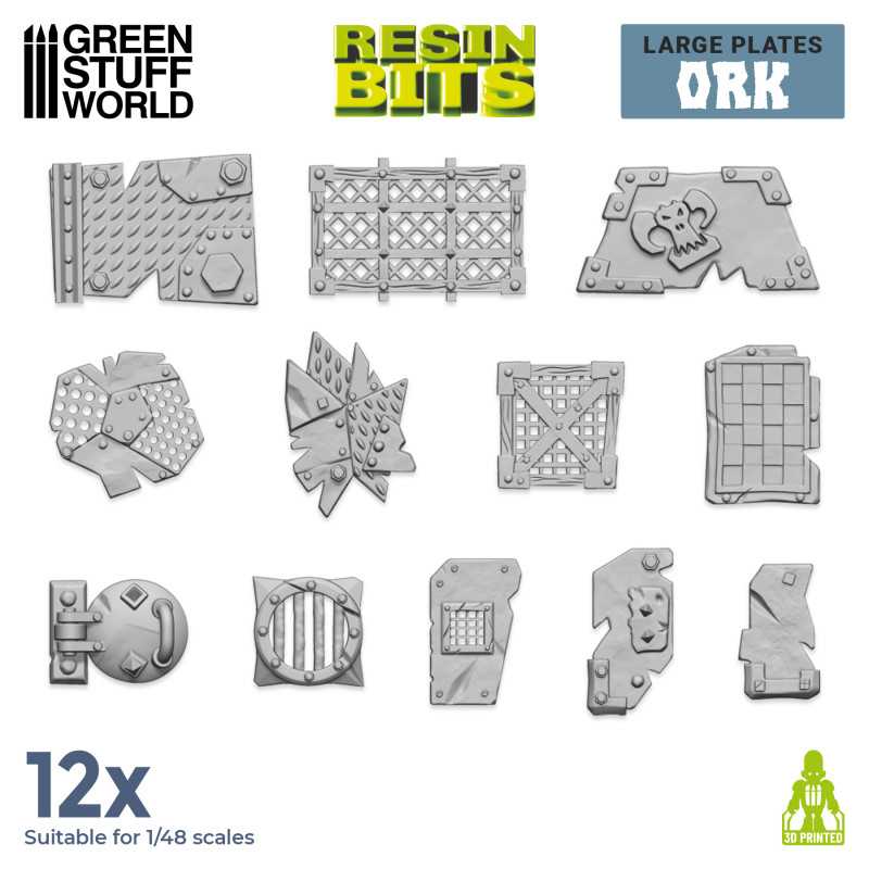 GSW Resin Basing Set - Large Ork plates