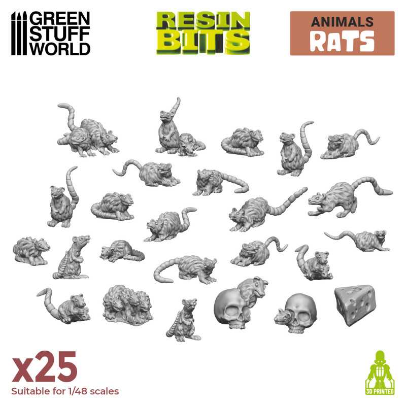 GSW Resin Basing Set - Small Rats