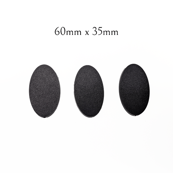 60mm x 35mm oval bases x3