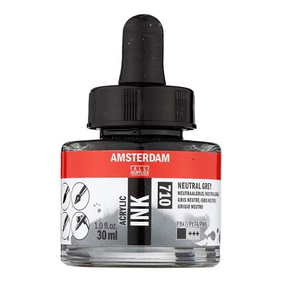 Amsterdam Acrylic Inks 30ml - Neutral Grey