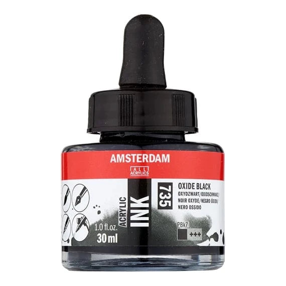 Amsterdam Acrylic Inks 30ml - Oxide Black