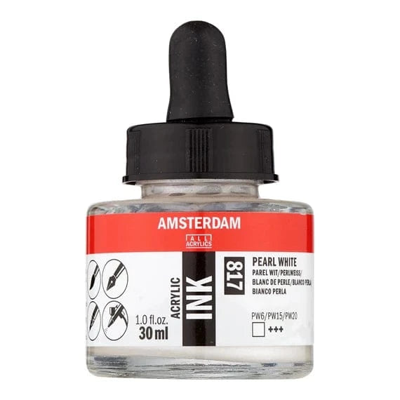 Amsterdam Acrylic Inks 30ml - Pearl White