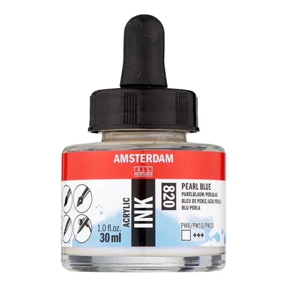 Amsterdam Acrylic Inks 30ml - Pearl Blue