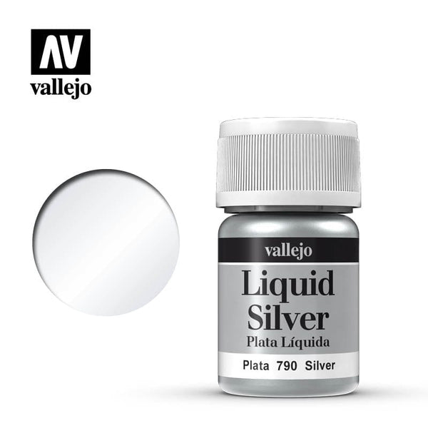 Vallejo Alcohol Based Metallics Liquid Silver 35ml