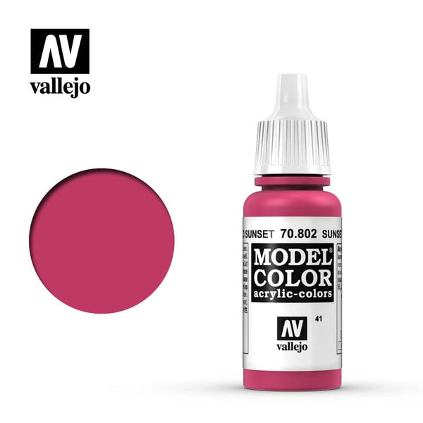 Vallejo Model Color Sunset Red 17ml - (045)