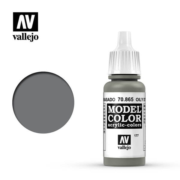 Vallejo Model Color Metallic Oily Steel 17ml - (196)