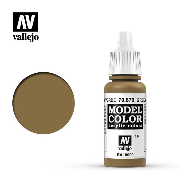 Vallejo Model Color Green Brown 17ml - (127)